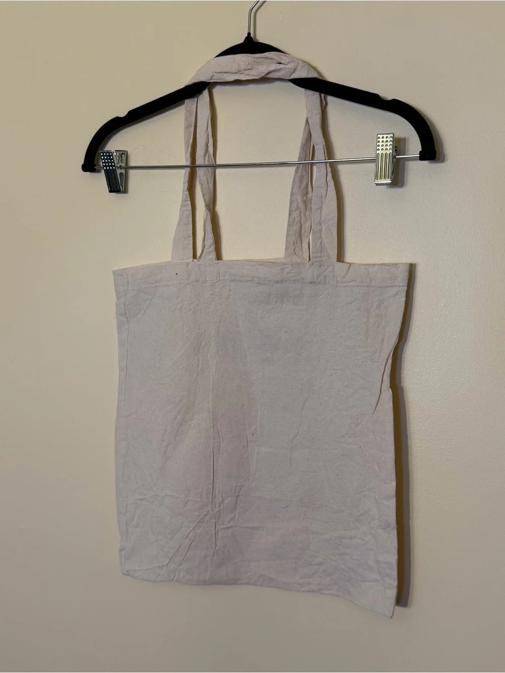 Glossier Los Angeles LA Canvas Tote Bag Purple Print 15